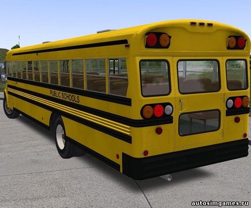 Школьный американский автобус для OMSI 2