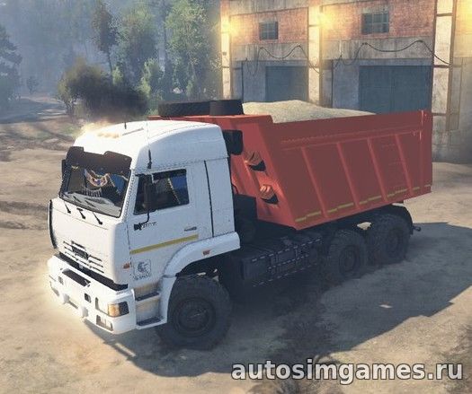 Мод грузовик Камаз 65111 для spintires 2016 03.03.16