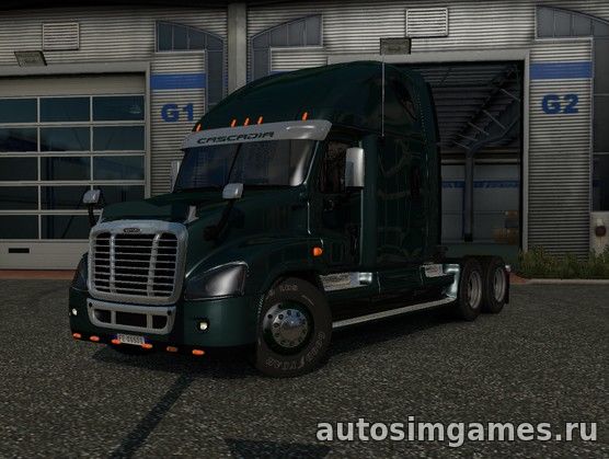 Мод тягач Freightliner Cascadia v2.2 для Euro Truck Simulator 2 1.24