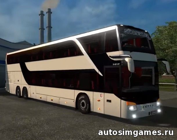 Мод автобус Setra S431DT для Euro Truck Simulator 2 1.24