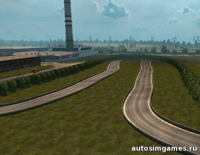 Гоночная трасса v1.0 для Euro Truck Simulator 2 1.24