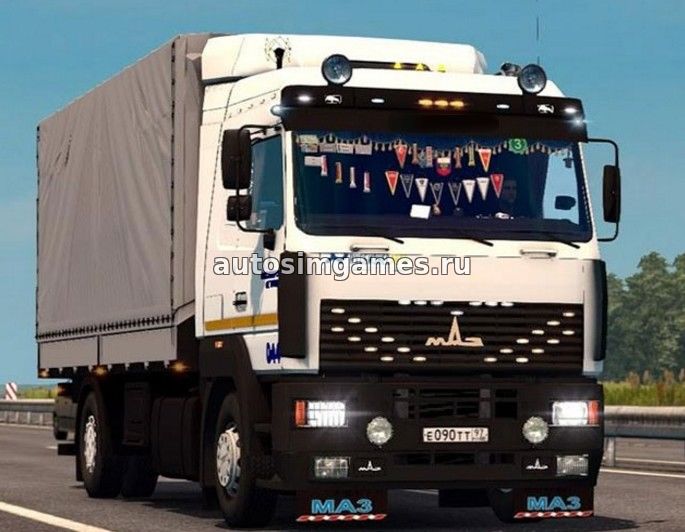 Грузовик МАЗ-5340/5440/6430А8 для Euro Truck Simulator 2 v1.25 скачать