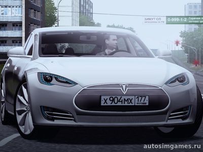 Tesla Model S для City Car Driving 1.5.1
