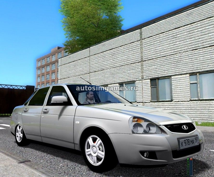 Машина Лада Приора 2014 для City Car Driving 1.5.2 скачать мод