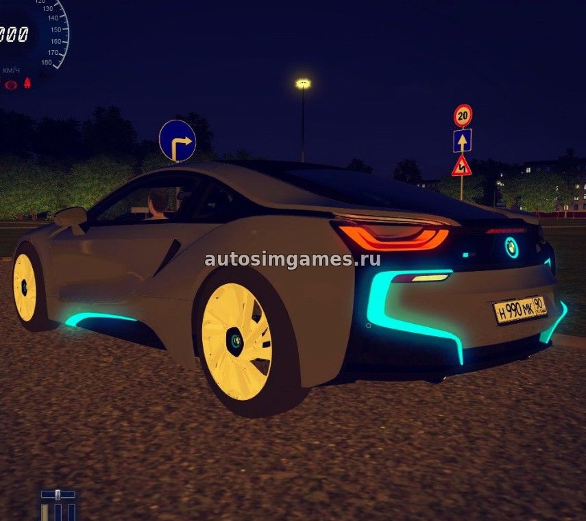 Машина BMW i8 для City Car Driving 1.5.2 скачать мод