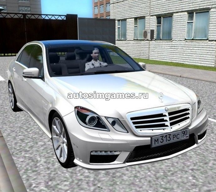 Mercedes-Benz E63 w212 для City Car Driving 1.5.2