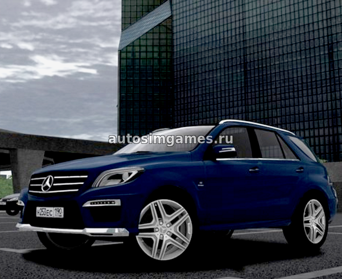 Машина Mercedes-Benz ML63 AMG для City Car Driving 1.5.1 скачать мод