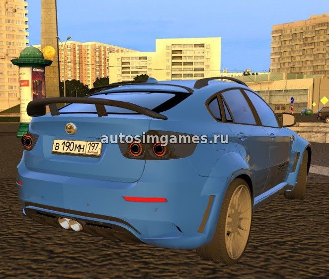 Машина BMW X6 M для City Car Driving 1.5.2 скачать мод