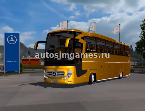 Автобус Mercedes Benz Travego 2016 для ETS 2 v1.26 скачать мод