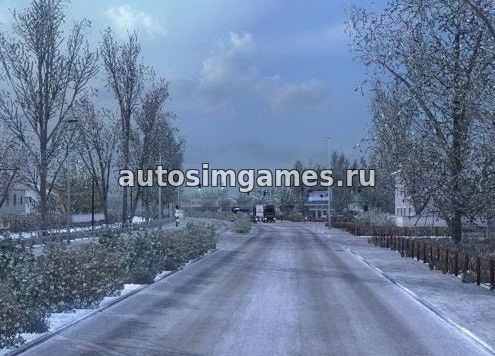 Холодная зимняя погода 6.1 для Euro Truck Simulator 2 v1.26