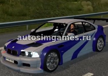 Машина BMW M3 E46 GTR для Euro Truck Simulator 2 v1.26 скачать мод