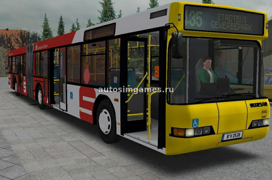 Автобус гармошка Neoplan N4021NF для Omsi 2 скачать мод