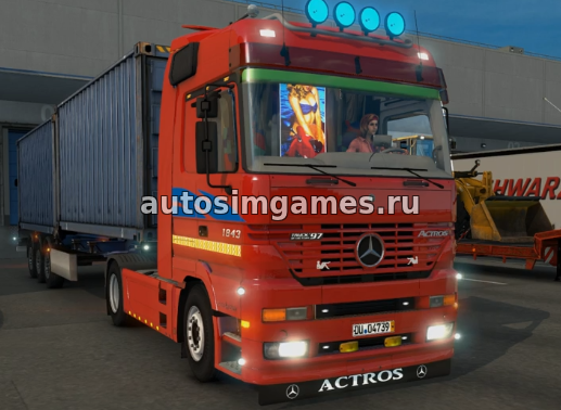 Грузовик тягач Mercedes Benz MP1 для Euro Truck Simulator 2 v1.27 мод