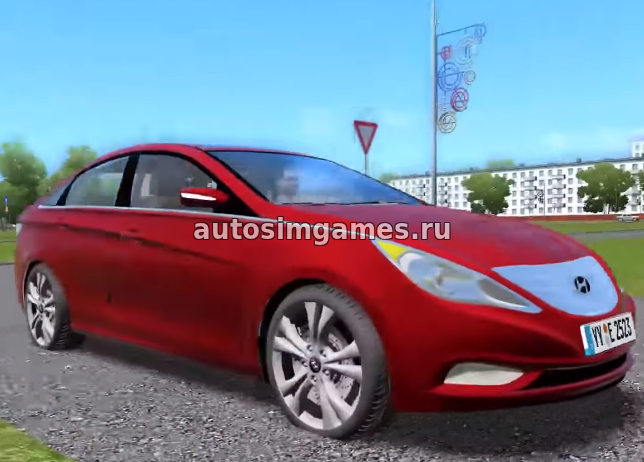Машина Hyundai Sonata для City Car Driving 1.5.3 скачать мод