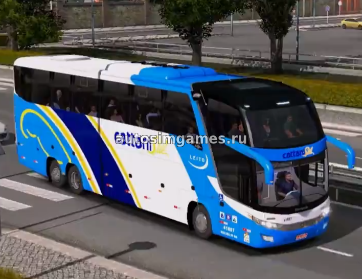 Автобус Marcopolo G7 1600 LD 8×2 для ETS 2 v1.27 скачать мод