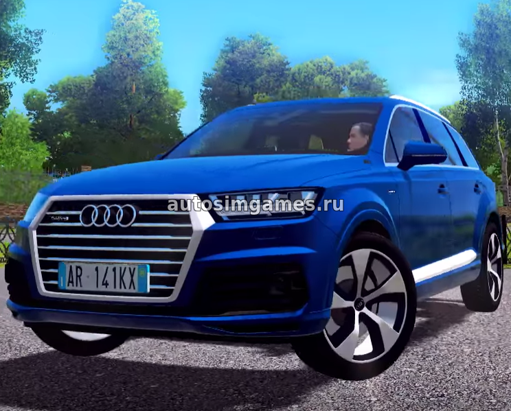 Машина Audi Q7 2016 для City Car Driving 1.5.4 скачать мод