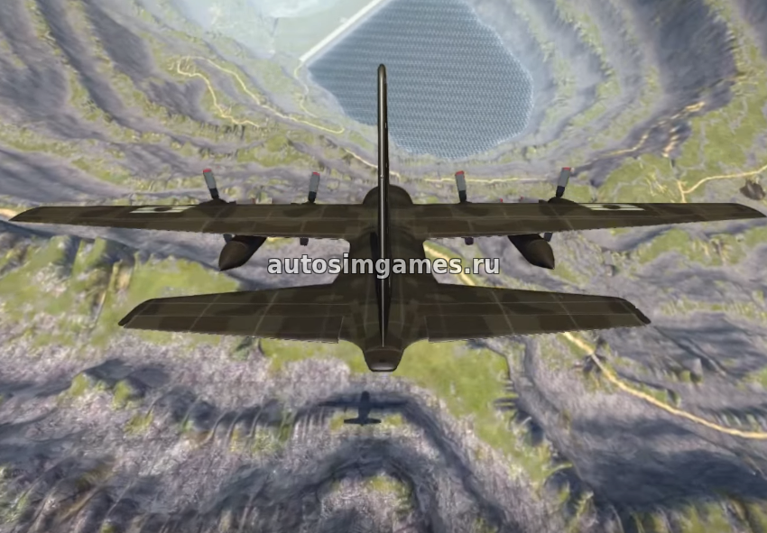 Самолет Титан из Гта 5 для BeamNG Drive скачать мод