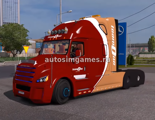 Грузовик Freightliner Inspiration для Euro Truck Simulator 2 v1.27 мод