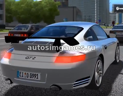 Машина Porshe 911 GT2 для City Car Driving 1.5.4
