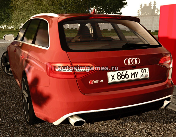Машина Audi RS4 Avant 2013 для City Car Driving 1.5.4 скачать мод