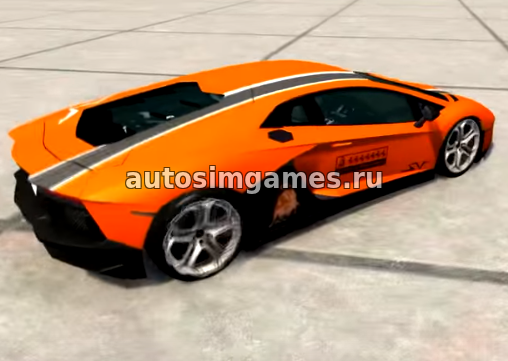 Машина Lamborghini Aventador для BeamNG drive скачать мод