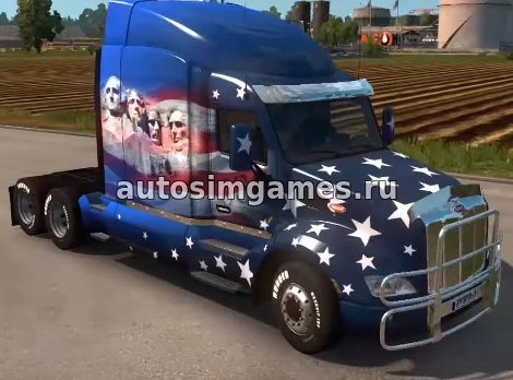 Грузовик Peterbilt 579 для Euro Truck Simulator 2 v1.28 скачать мод