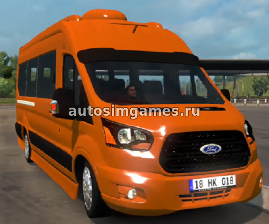 Микроавтобус Ford Transit 2016 для Euro Truck Simulator 2 v1.27 скачат