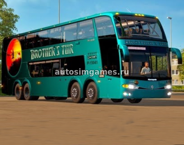 Автобус Marcopolo Paradiso G6 1800 DD 6×2*4 для ETS 2 v1.28 мод