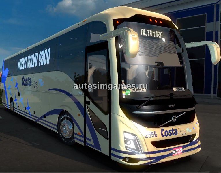 Volvo 9800 для ETS 2 v1.28 скачать мод на автобус