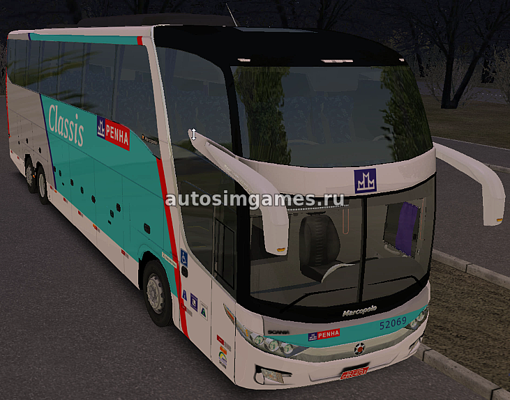 Междугородний автобус Marcopolo LD600 500RSD MB для Omsi 2 скачать мод