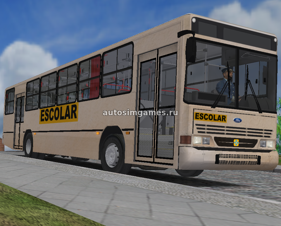 Бразильский автобус Busscar Urbanuss Ford B1621 для Omsi 2 скачать мод
