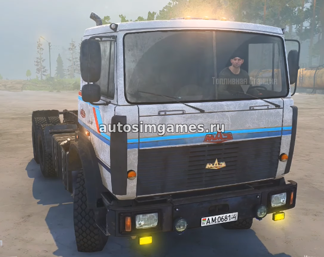 Белорусский грузовик МАЗ-6317 6X6 для Mudrunner 26.10.17