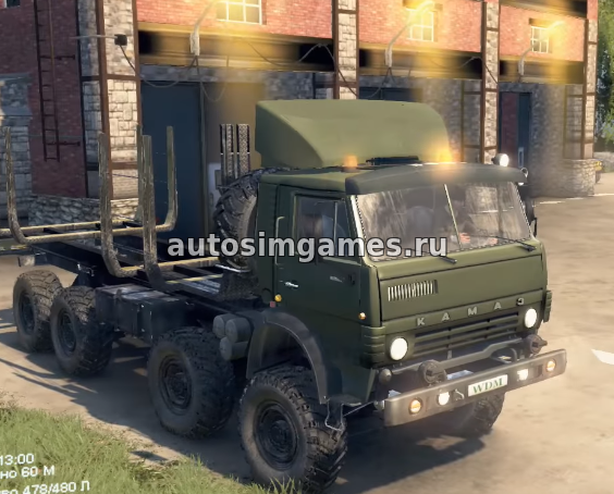 Российский грузовик Камаз-6350 Мустанг для SpinTires 2017 03.03.16