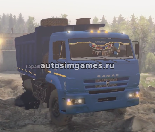 Российский грузовик Камаз-6522 для SpinTires 2017 03.03.16 скачать мод