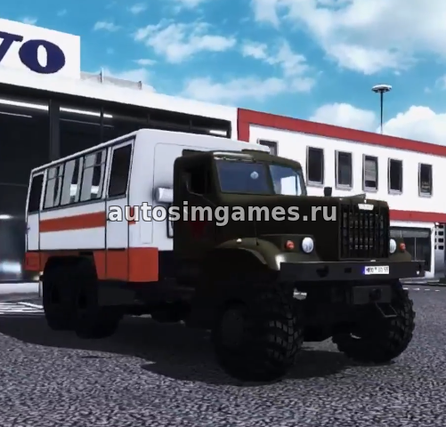 Мод советский грузовик Краз-255 для Ets 2 v1.30