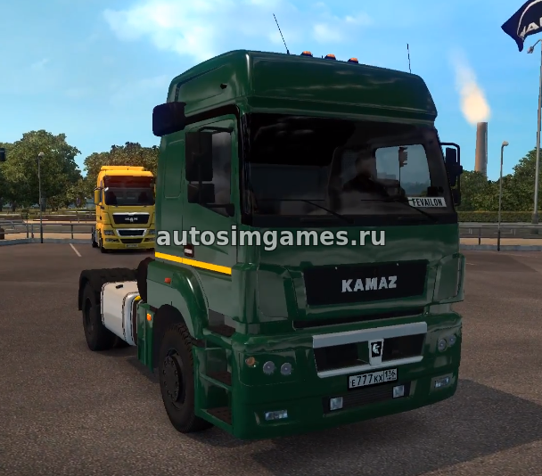 Мод российский грузовик Камаз-5490/65206 для ETS 2 v1.30