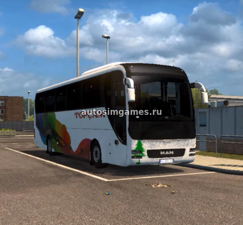 Мод туристический автобус Man Lion’s Coach Euro 6 v2.0 для ETS 2 1.30