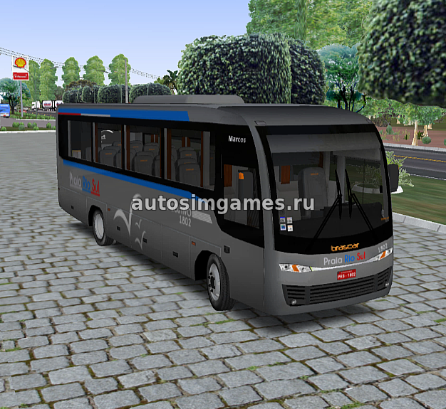 Мод небольшой автобус Brascar Marcos для Omsi 2 с Ркпп и Акпп а также