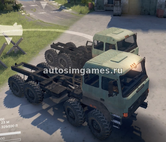Мод российский грузовик Урал-5323 для SpinTires 2018 03.03.16