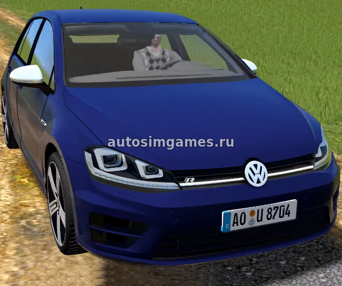 Мод машина иномарка Volkswagen Golf R для City Car Driving 1.5.5