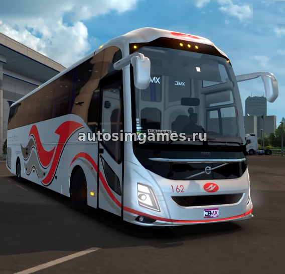 Мод туристический автобус Volvo 9800 Premium для ETS 2 v1.30