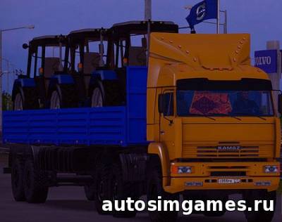 Мод KamAZ 6460 для Euro Truck Simulator 2