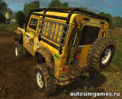 Мод Land Rover Defender Dakar для Farming Simulator 2015