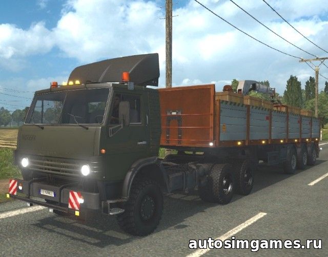 Камаз 4410-6450 + Внедорожные колёса для Euro Truck Simulator 2