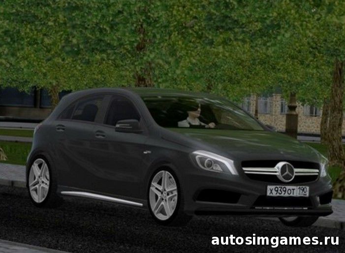 Мод машина Mercedes A45 AMG для City Car Driving 1.5.1