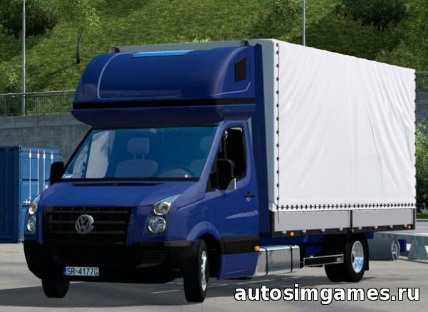 Мод грузовой микроавтобус Volkswagen Crafter TDI v3.0 для ETS2 1.23