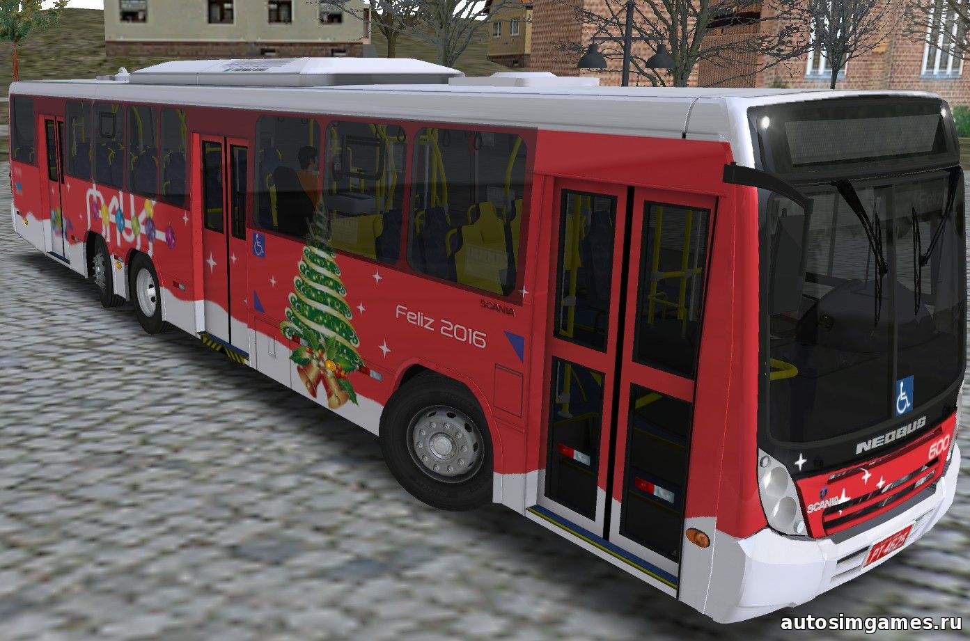 автобус scania neobus 6x2 для Omsi 2