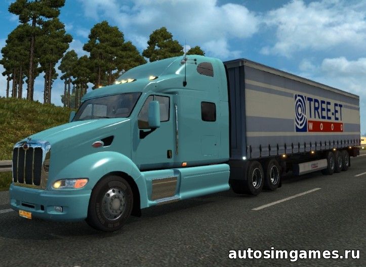 грузовик perebilt 387 custom для euro truck simulator 2