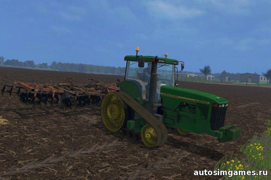 гусеничный трактор John Deere 8400T для Farming Simulator 2015